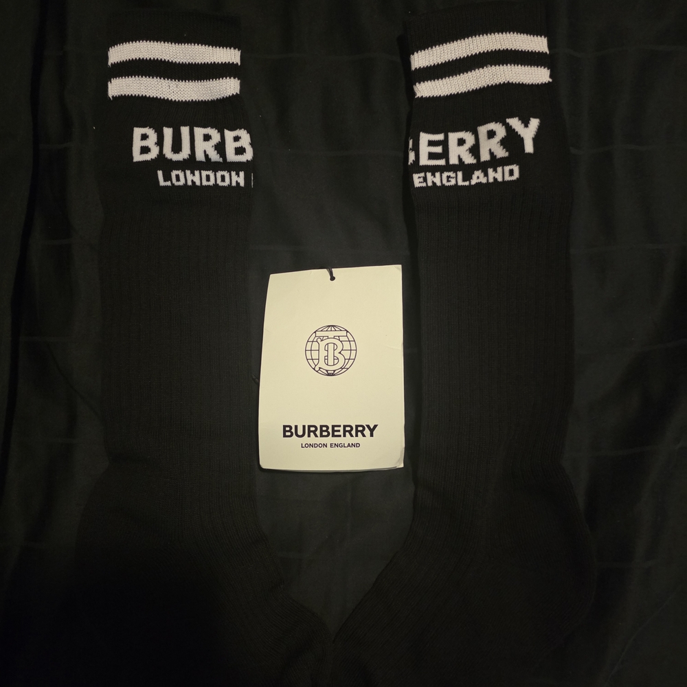 NWT- Burberry Black Casual Socks - Picture 6 of 11